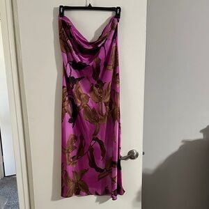 Express Pink and Brown Floral Dress